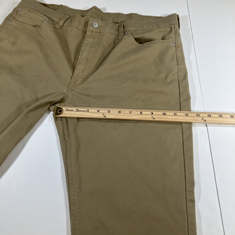 Levis 511 Pants Mens 38x32 (39.5x27.5 Actual) Slim Fit Khaki Tech Stretch - Picture 11 of 16
